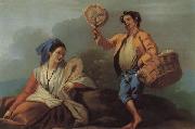 Jose  del Castillo The Seller of Fans china oil painting reproduction